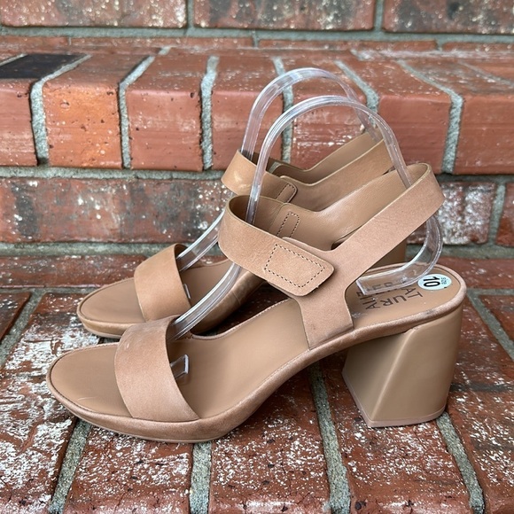 Naturalizer Genn-Rise Heeled Sandal Women's Sandal in Cookie Dough Size 10 - Picture 3 of 7